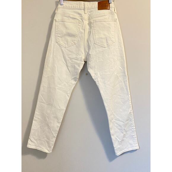 Abercrombie & Fitch vintage straight 90s jeans in cream white mens sz. 28x30 - Picture 3 of 8